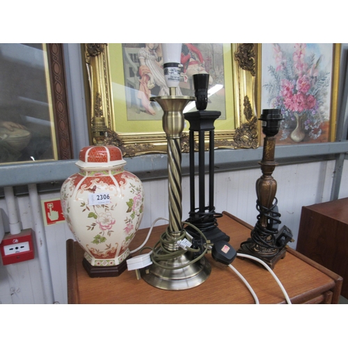 2306 - Four table lamps