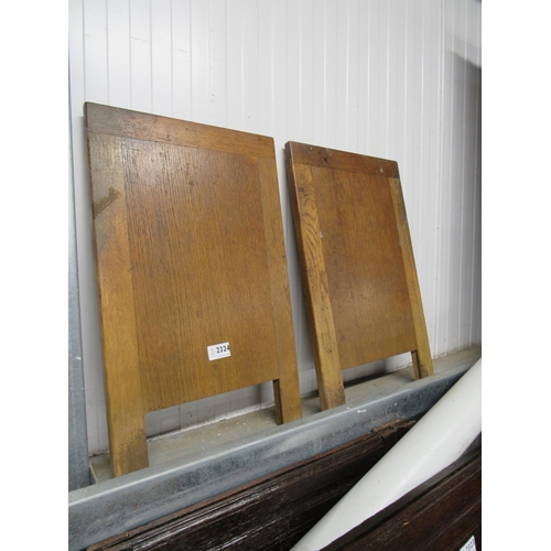 2324 - A pair of oak boards