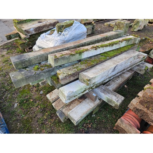 7364 - A pallet of marble kerbs, mixed sizes  (E)  £150-200