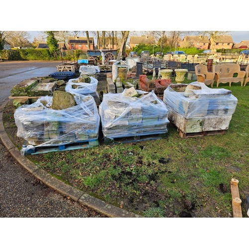 7367 - Three pallets of mixed reclaimed stone  (E)  £100-150