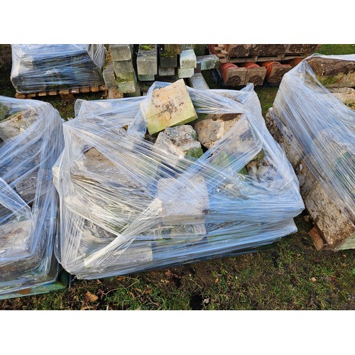 7367 - Three pallets of mixed reclaimed stone  (E)  £100-150