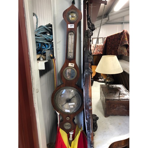 2071 - A 19th Century rosewood barometer