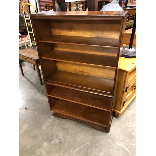 2359 - An oak open fronted bookcase