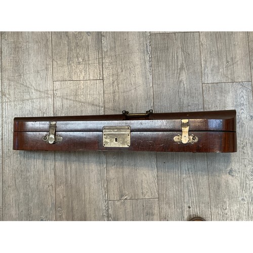 9041 - A 19th Century rosewood violin case for a full size (4/4) violin, labelled W.E. Hill & Sons and Geor... 