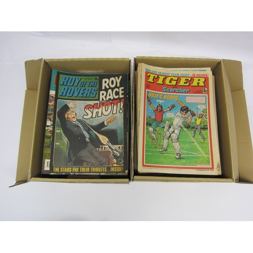 1246 - A collection of 'Tiger', 'Tiger & Scorcher' and 'Roy Of The Rovers' comics c.1975-1990 (approx. 250)