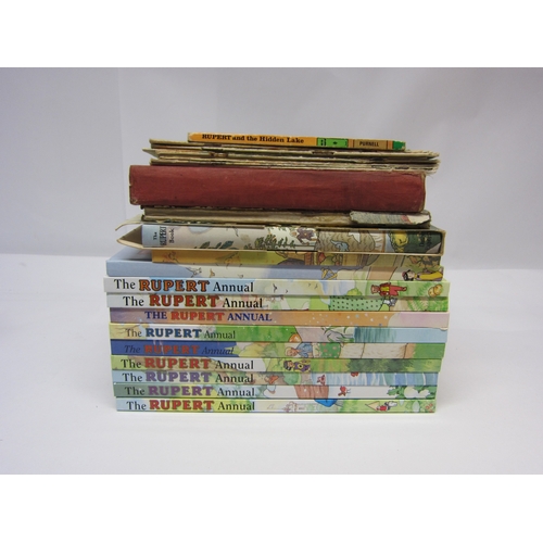 1247 - Assorted Rupert annuals & Rupert Adventure series books, including The Monster Rupert 1953, a/f, lac... 