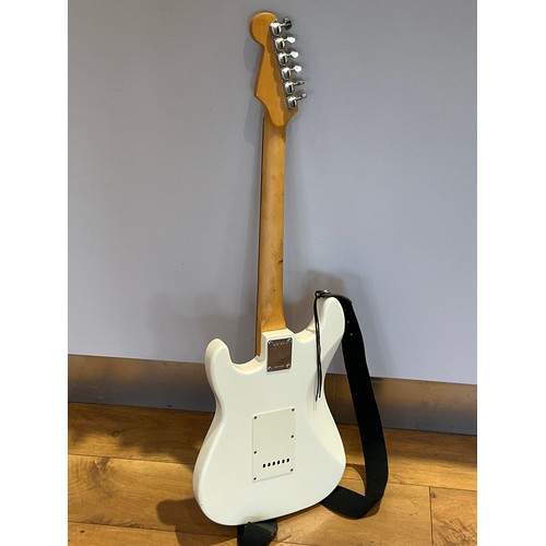 9088 - A Fender Squier ‘Strat’ electric guitar, Olympic White body