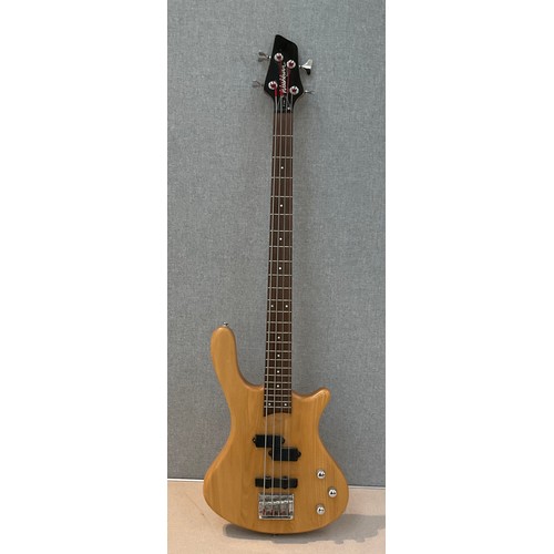 9096 - A Washburn Taurus T14 electric bass guitar, natural body