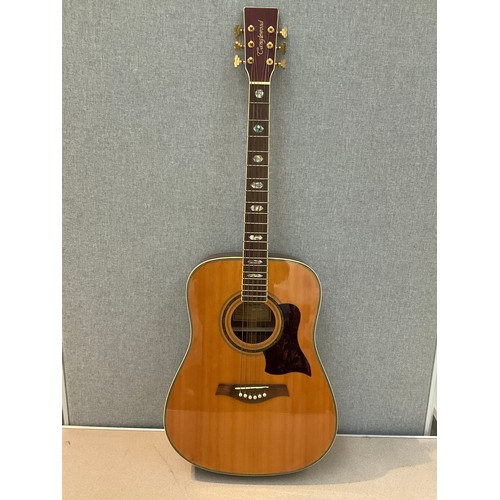 9070 - A Tanglewood TW900 acoustic guitar, western style with bat-wing form pickguard, spruce top with herr... 