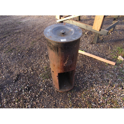 3314 - A Victorian cast iron stove, incomplete