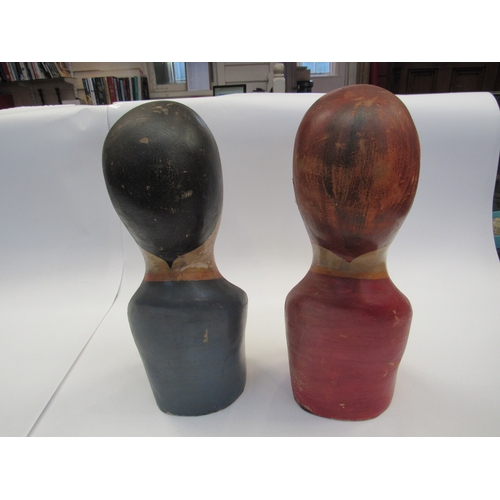 8001 - Two Art Deco busts