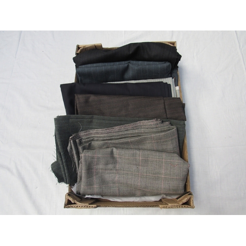 8030 - A box of suiting (7 large lengths)   (E) £15-25