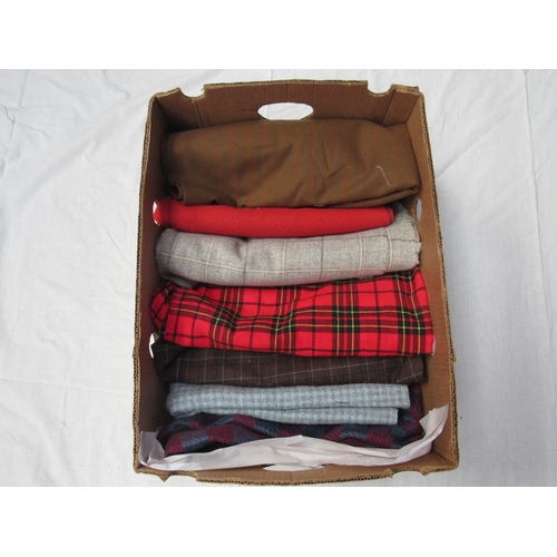 8038 - A box of various wool fabrics (7)