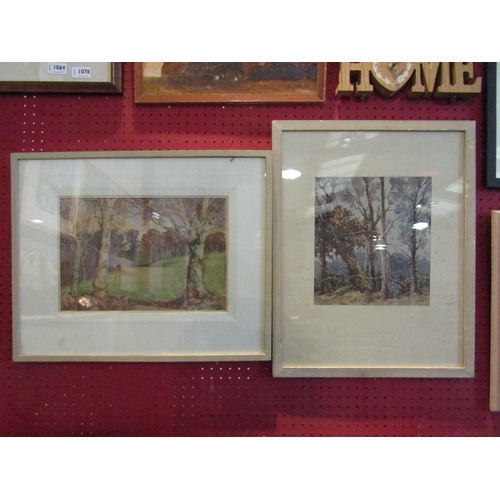 1075 - HENRY P. STEVENS (local artist): Two framed and glazed watercolours 