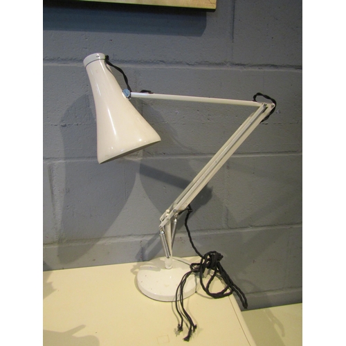 1081 - An Anglepoise lamp in cream, plug cut