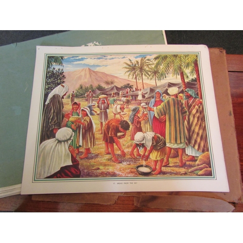 1154 - A collection of Enid Blyton bible pictures (New Testament) and a collection of John Turner religious... 