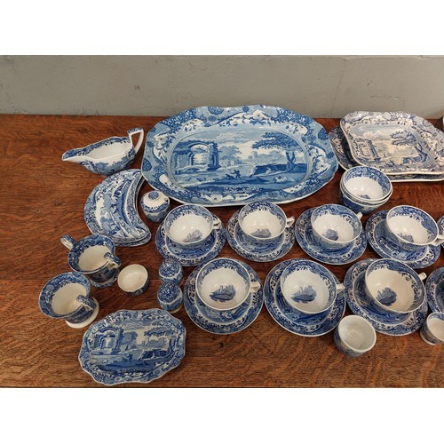 1054 - An extensive Spode Italian part dinner and tea service, comprising 19thc pieces and later to include... 