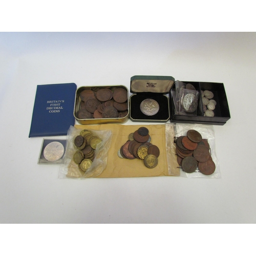 1341 - A collection of mainly British 20th Century coinage and commemoratives plus some foreign issues