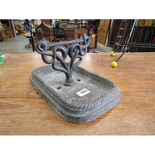 2003 - An Art Nouveau cast iron boot scraper