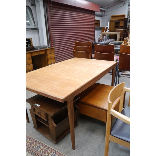 2308 - A 1970's Younger teak dining table, no underleaf