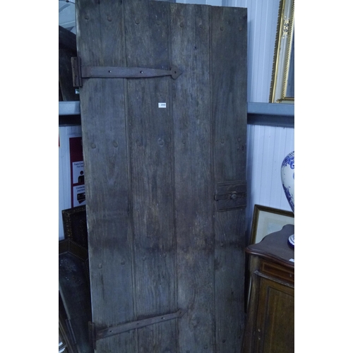 2068 - An oak four plank door, 88cm x 194cm       (R) £70