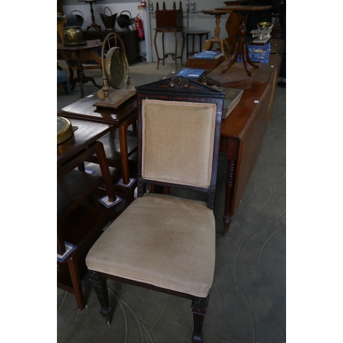 2154 - A 19th Century inlaid side chair       (E) £20-30