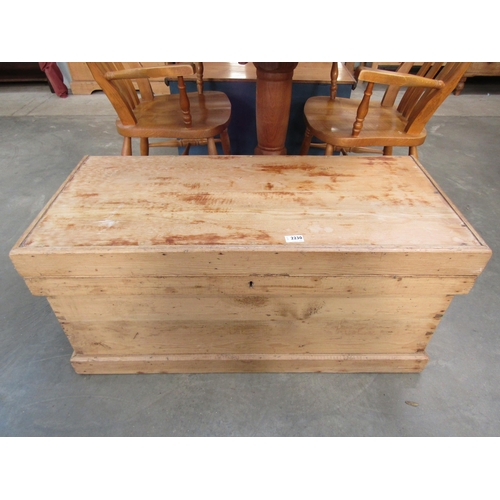 2230 - A 19th Century stripped pine tool box