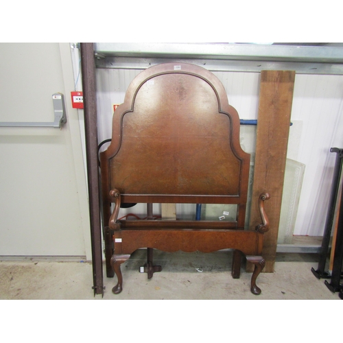 2261 - A walnut single bed