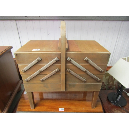 2287 - A concertina sewing box