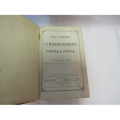 1450 - A Kelly's Directory of Cambridgeshire, Norfolk and Suffolk, 1896, together with an Odhams Atlas circ... 