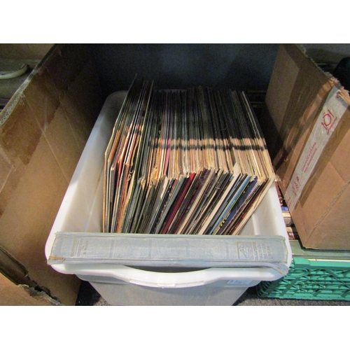 1467 - Two boxes of assorted vinyl LP records including classical titles, soundtracks etc.