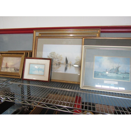 1470 - A collection of nautical and broadland themed prints        (E) £10-20