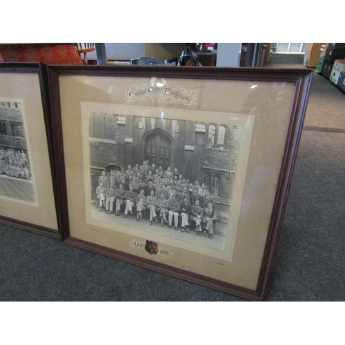 1486 - Two Exeter Collage photographs, 1931 & 1932, oak framed and glazed, 28cm x 36cm image sizes