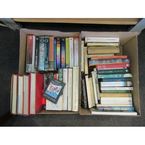 1532 - Four boxes of mixed volumes including paperback and hardback, Historical, Biographical etc        (E... 