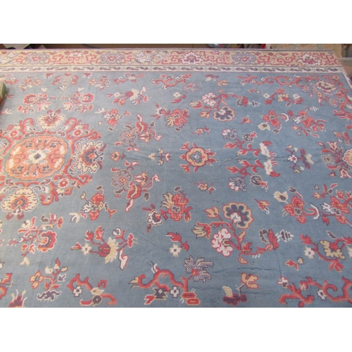 8183 - A shag pile style small rug with a bright coloured brick pattern with central tree design, 66cm x 10... 