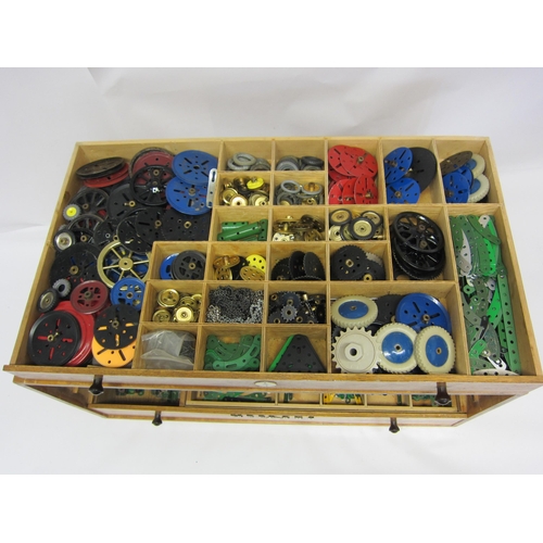 8357 - A very large collection of assorted Meccano parts including plates, strips, brackets, girders to inc... 