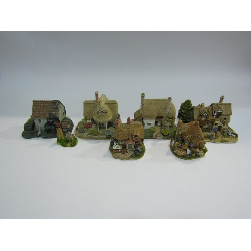 4435 - Five Lilliput Lane cottages to include 'Little Bee' and 'Cradle Cottage', a Hawthorne cottage 'Sprin... 