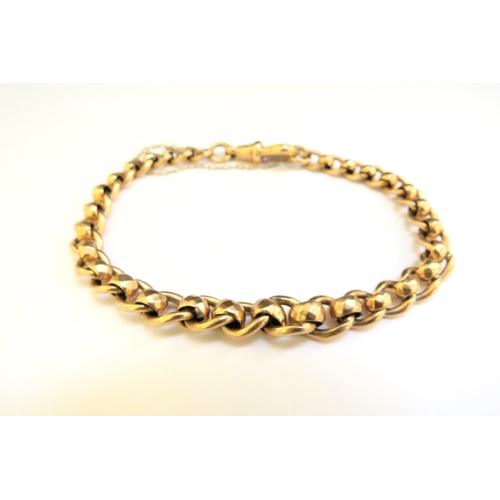 9260 - A 9ct rose gold bracelet, 20cm long, 17g