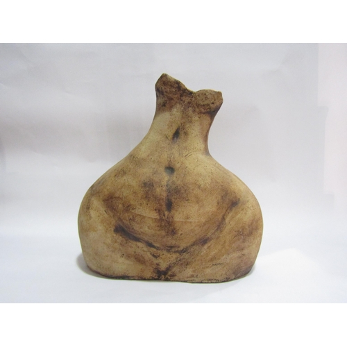 4008A - A studio pottery sculptural female form, 30cm high