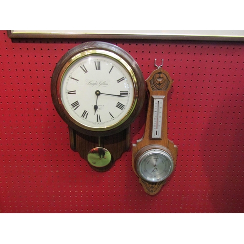 4085 - A barometer and a wall clock (2)