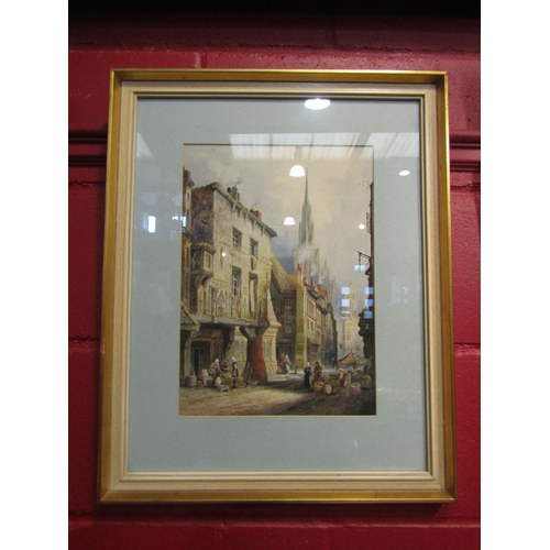 4145 - HENRY MONTAGUE RA (British 1883-1912): Two watercolours depicting Continental street scenes, one sig... 