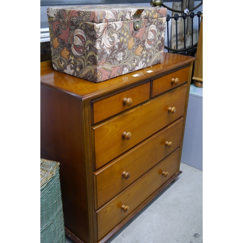 2327 - A modern chest of two short over three long drawers