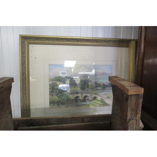 2221 - Six gilt framed country house prints   (R)  £20