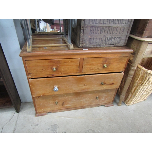 2250 - A Victorian pine two over two chest of drawers