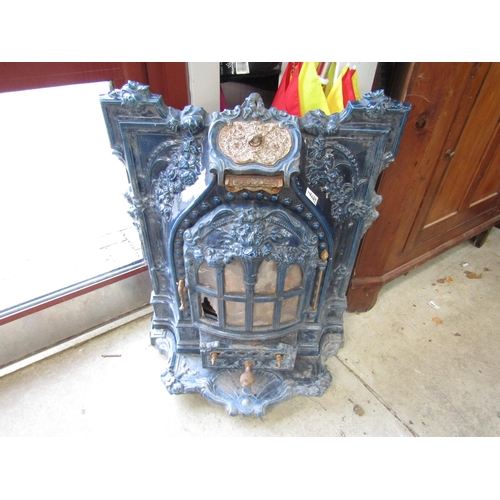 2093 - A 1930's French blue enamel stove