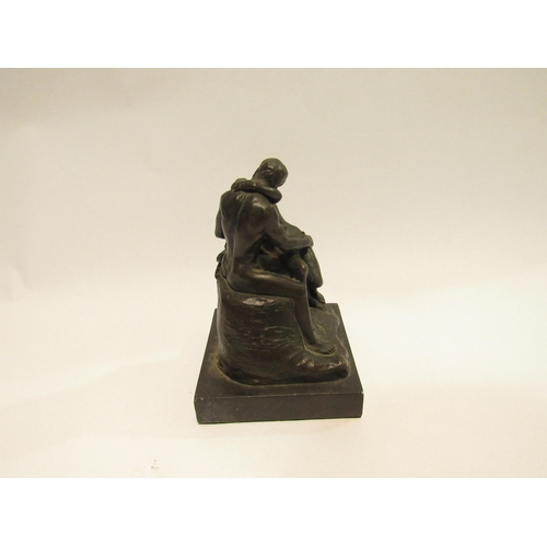 4308 - A reproduction Rodin bronze of embracing couple bearing a bronze garantie Paris JB Deposee label to ... 