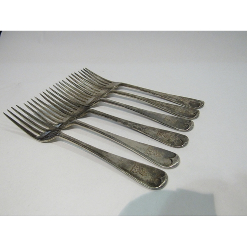 4319 - A set of six Goldsmiths & Silversmiths Co. Ltd silver forks, London 1901