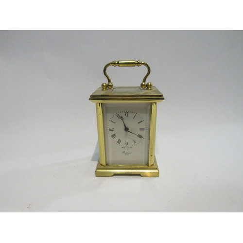 4326 - A 'Rapport' of London brass cased carriage clock