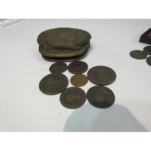 4331 - A collection of coins including Georgian coppers etc.