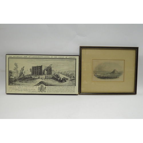 4427 - Six various etchings mostly landscapes, Castle-Rising Castle etc       (E) £8-12